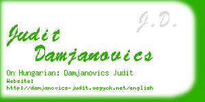 judit damjanovics business card